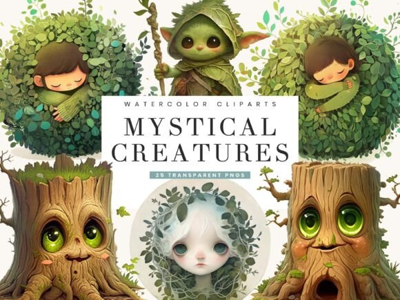Download Mystical Woodland Creatures Clipart - Mystical Collection