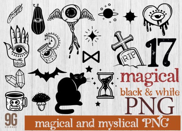 Download 17 Magical and Mystical Boho Elements. a - Mystical Collection